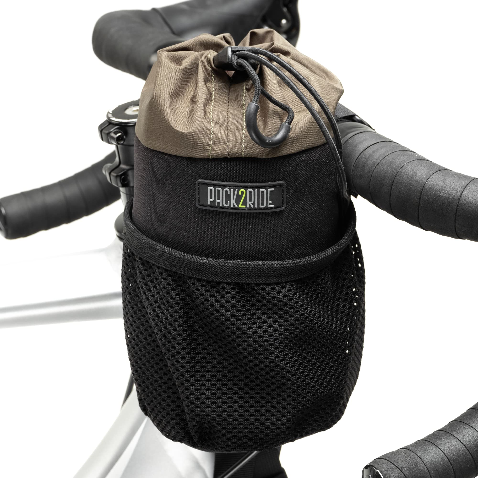 PACK2RIDE Bongo Gidon Bikepacking Bisiklet Çantası - Su Geçirmez Kumaş -Geniş Hacimli - File Cepli Suluk - Dağ,Şehir, Tur, Yol,Gravel Bisikletlerine Uygun - Kaliteli -Şık- Fonksiyonel - 2,4L Siyah