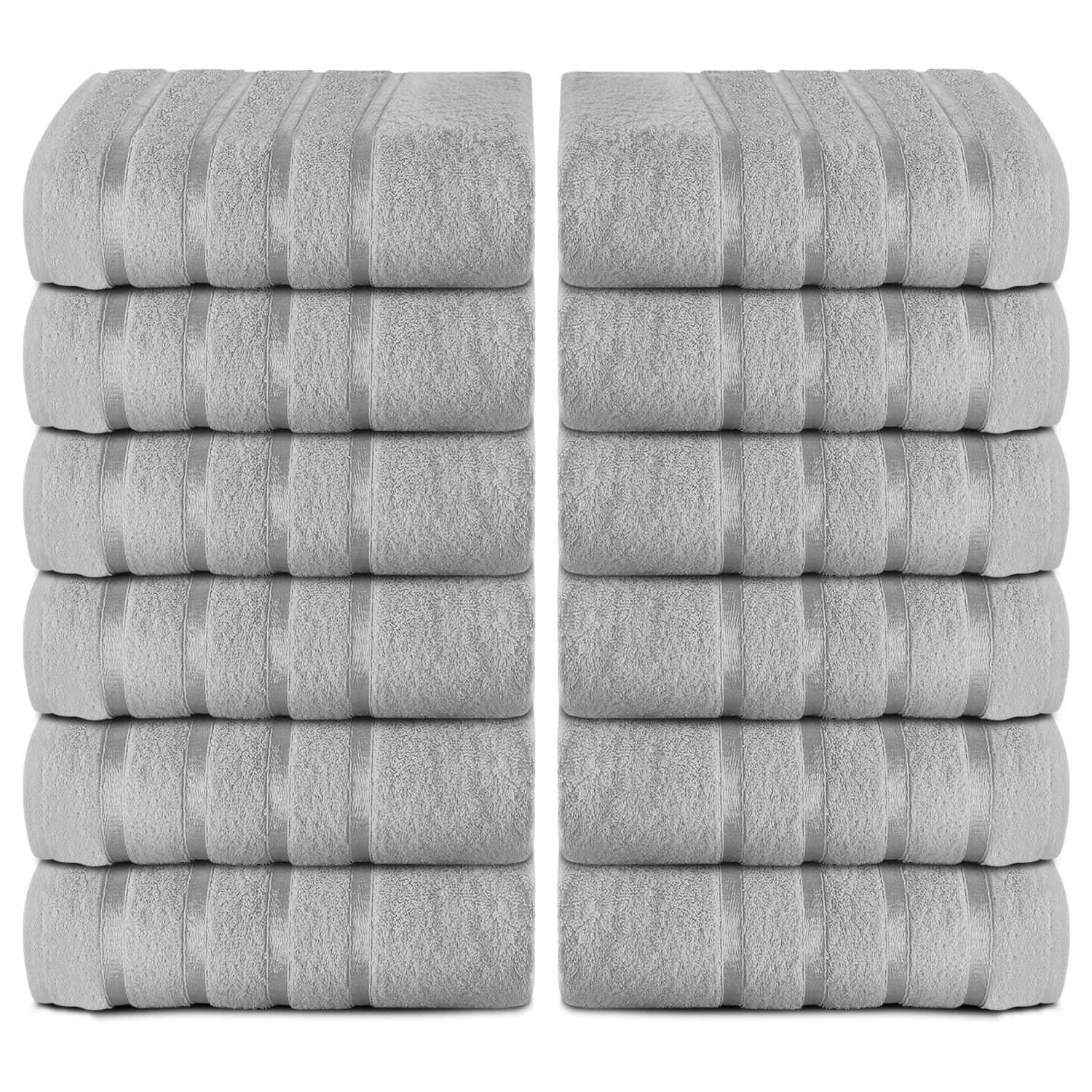 GC GAVENO CAVAILIA Premium Face Towel Set 12 Pcs, 100% Ringspun Egyptian Cotton Wash Cloths