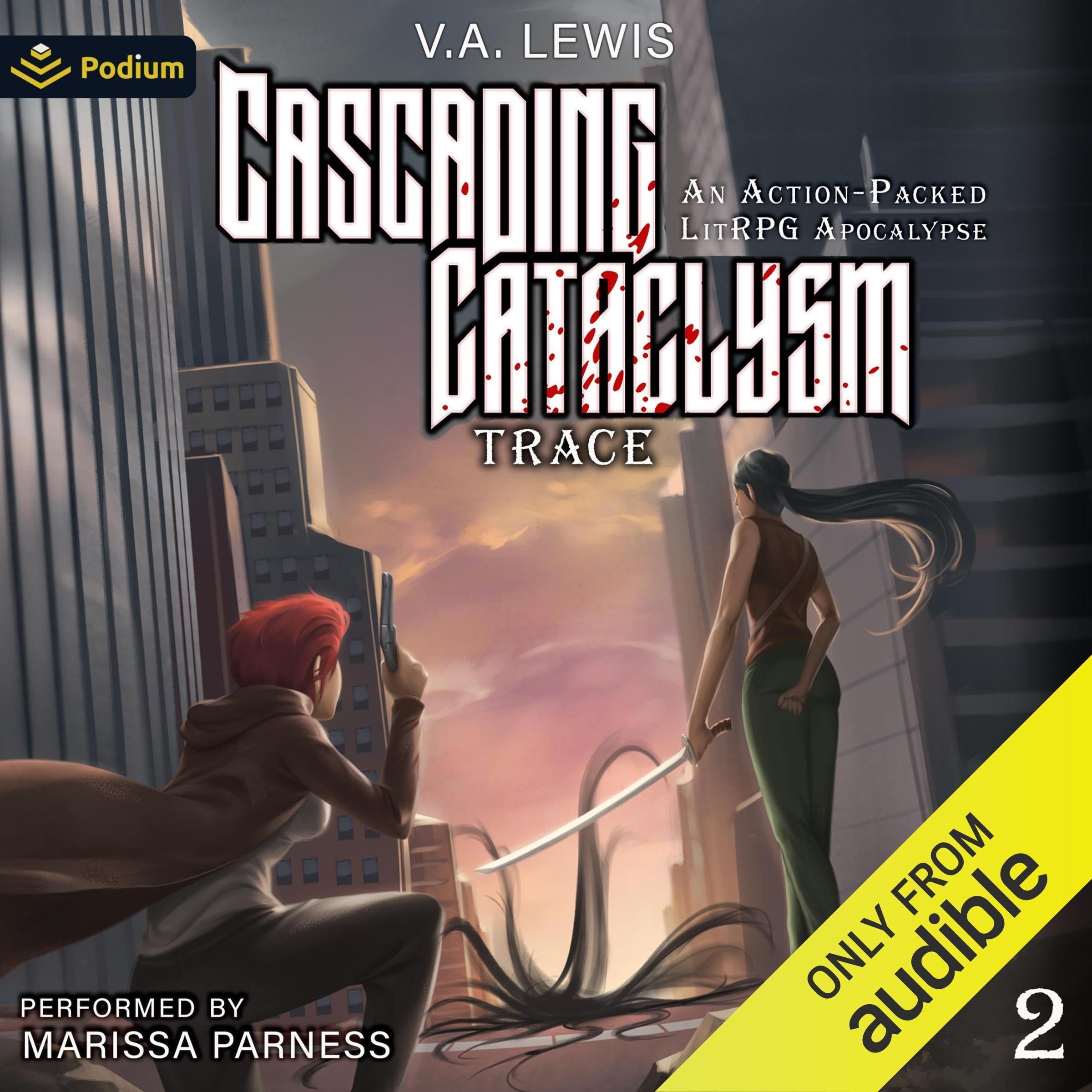 Cover art for Cascading Cataclysm: A Young Adult LitRPG Apocalypse