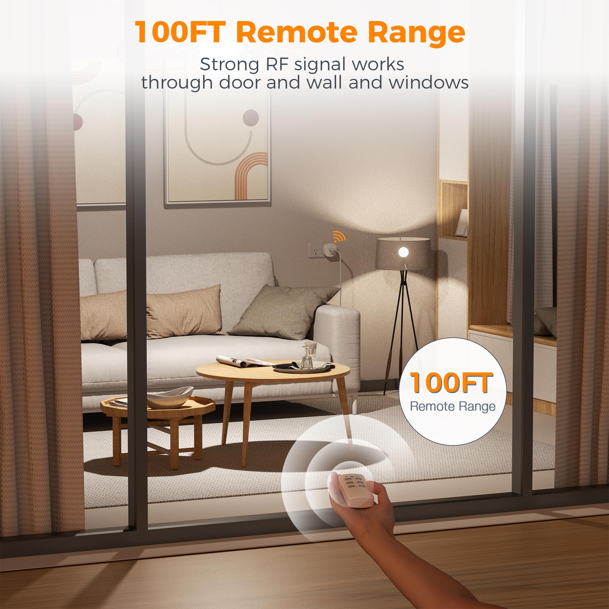 Snapklik.com : Remote Control Outlet, TESSAN Wireless Electrical Plug ...