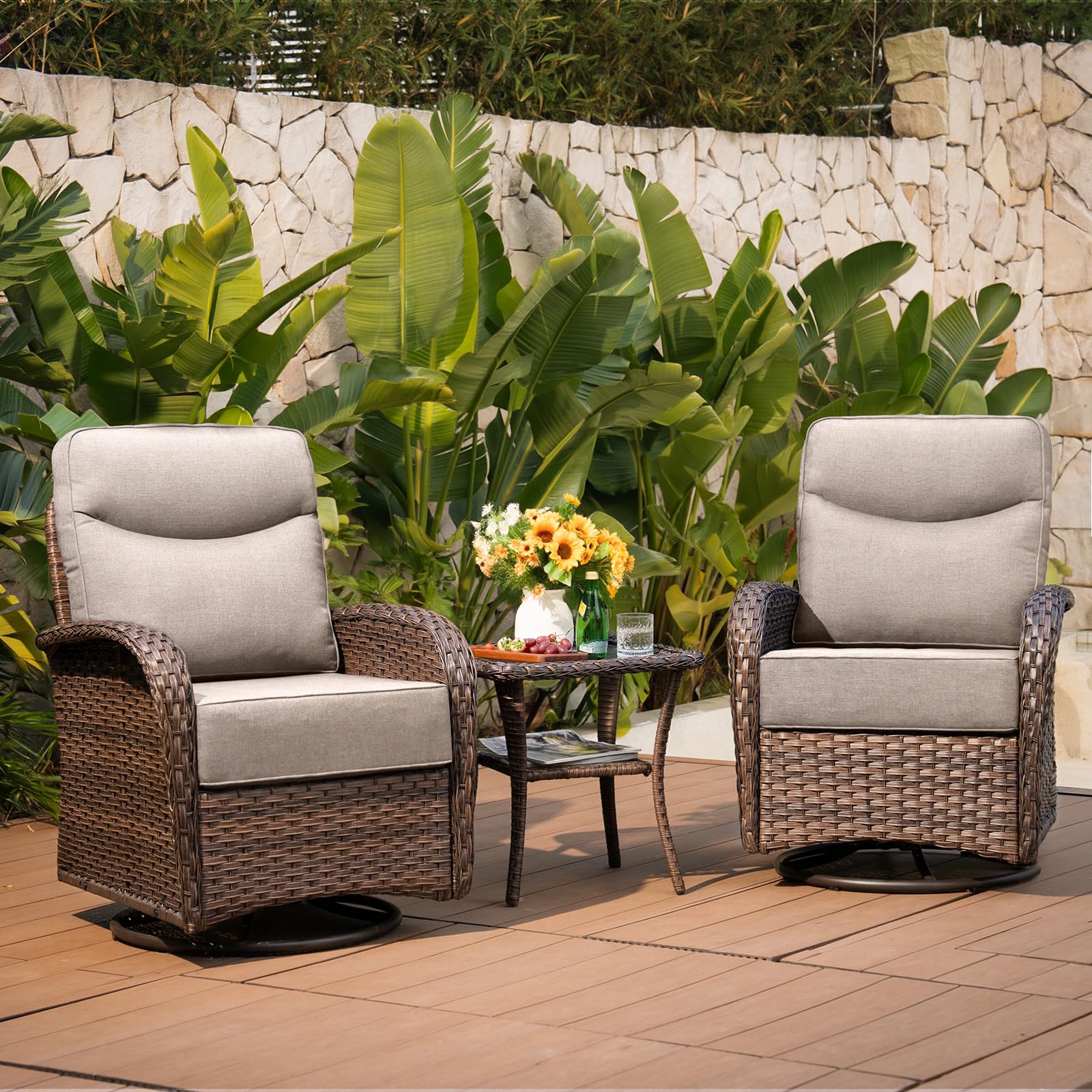 Belord Luxury Swivel Rocker Set