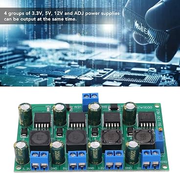 Volt Regulator, Linear Regulation Voltage Converter 3.3V 5V 12V Adjustable Output PCB for DIY