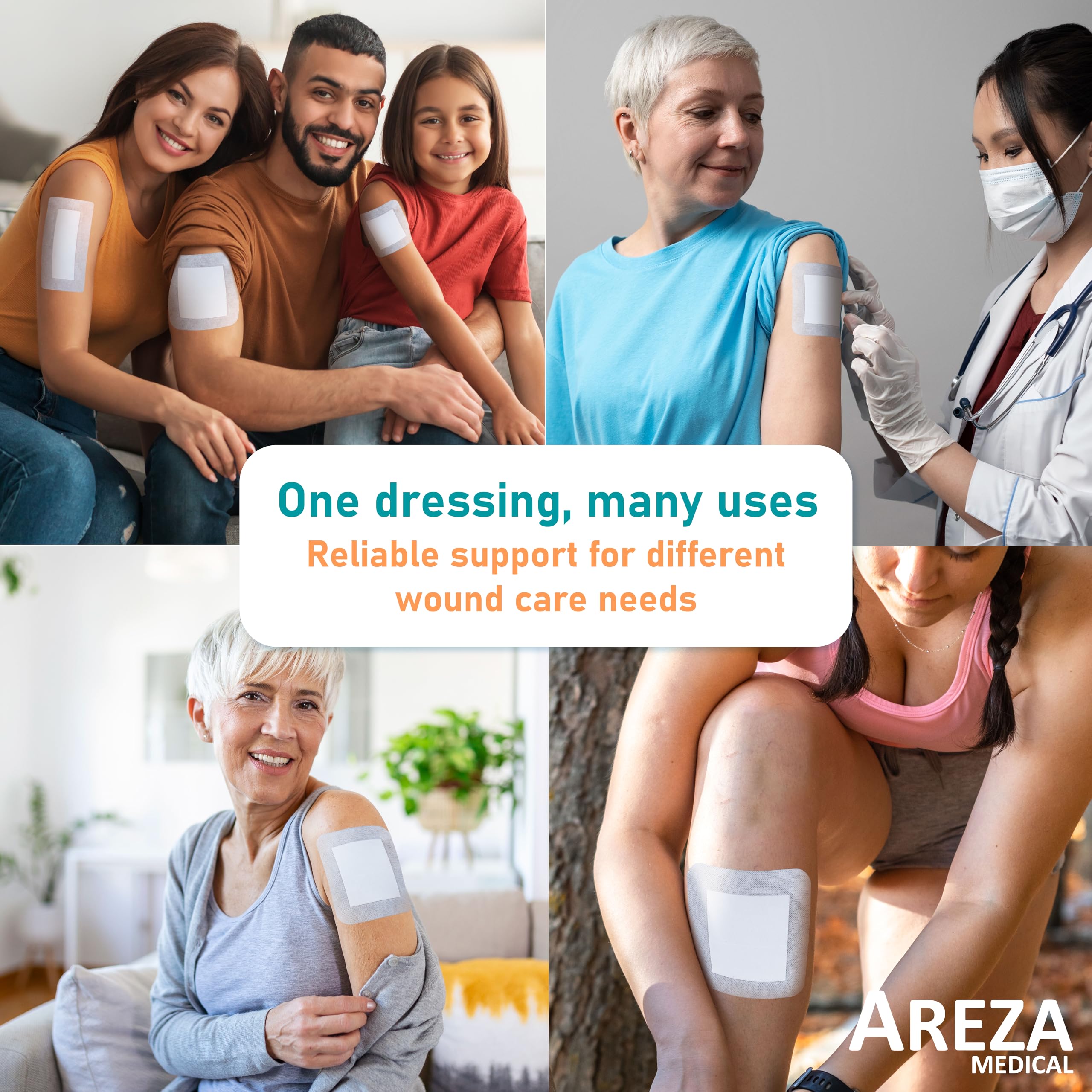 Areza Medical Gauze Dressing - Sterile & Latex-Free -5 Areza Medical Gauze Dressing - Sterile & Latex-Free -5