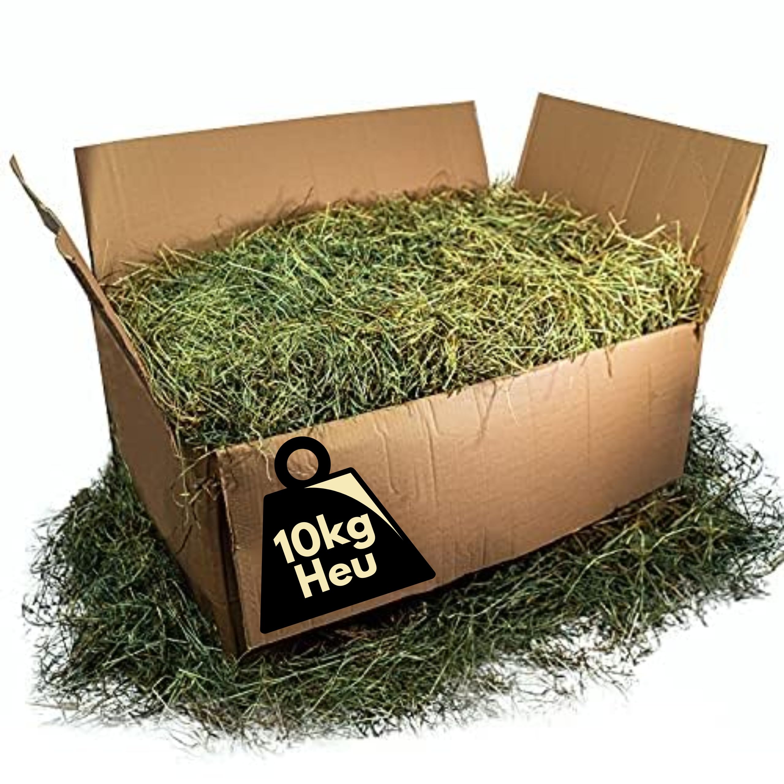 Heu für Kaninchen und Meerschweinchen (9-11kg) - Vegan, Wiesenheu als Einstreu und Futter für Hamster, Hasen und Nager - Kleintierheu getrocknet direkt vom Hof