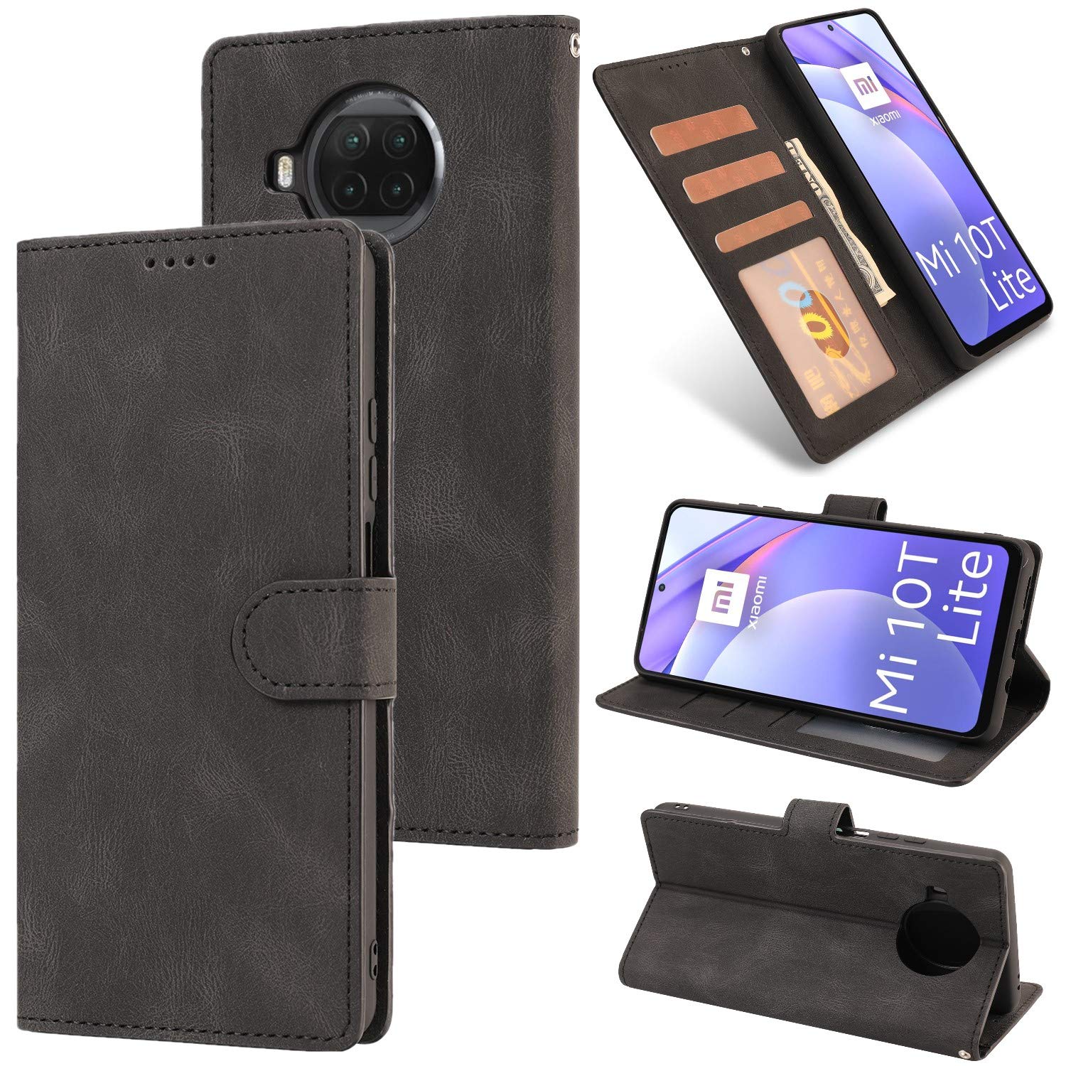 Hülle® Wallet Flip Case Compatible for Xiaomi Mi 10T Lite 5G(Pattern 2)