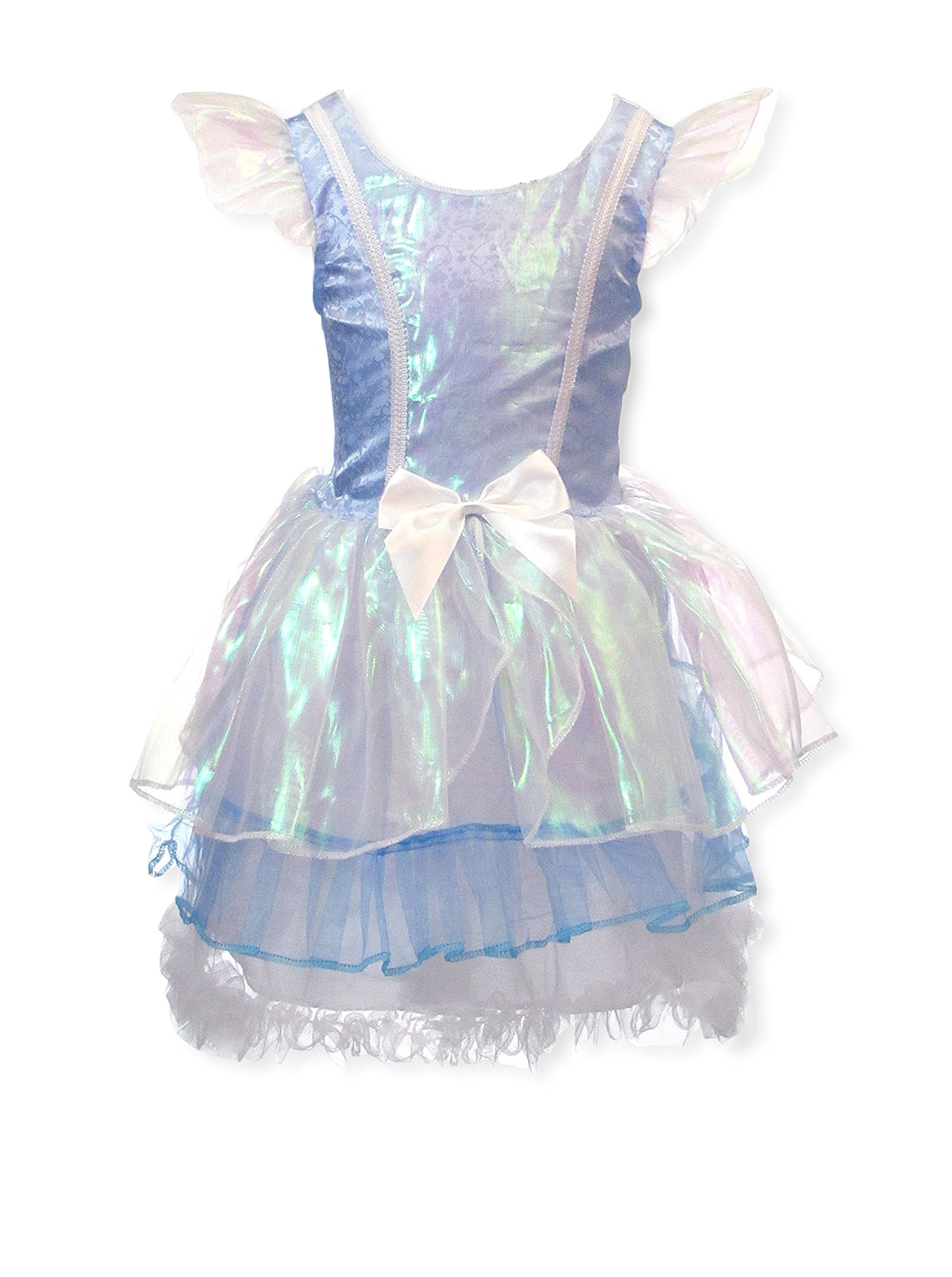 My Princess Academy Girls Elegant Costume Fairy Tale Dress Blue and White Large