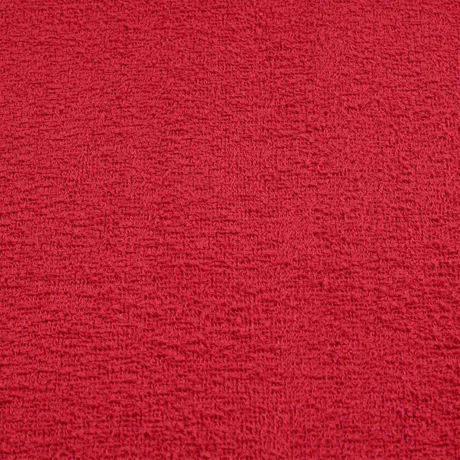Homgoday Set Asciugamani Bagno 8 Pezzi FROGN, 100% Cotone, 360 g/m2, Certificato Oeko-Tex, Rosso, Lavabile in Lavatrice, Anello per Appendere