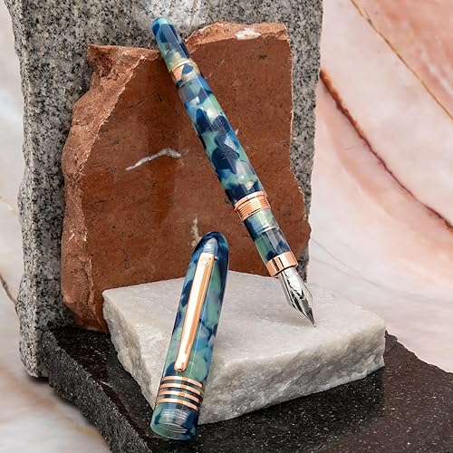 Miniatura 3 de MONTEVERDE Pluma estilográfica de las montañas del mundo de Estados Unidos (azul) - Punta mediana