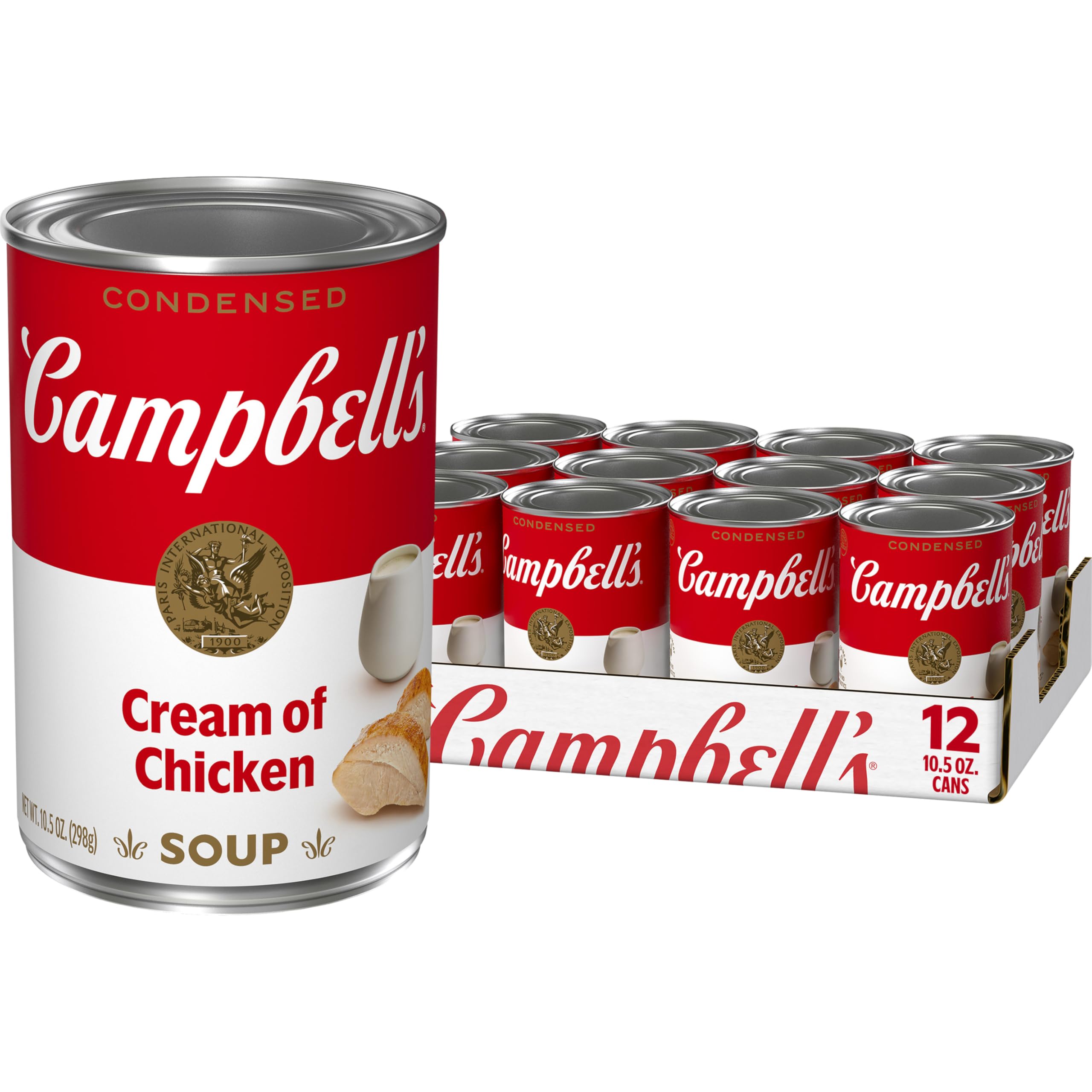 Campbell's Condensed Cream of Chicken Soup, 10.5 oz Can (12 Pack)
