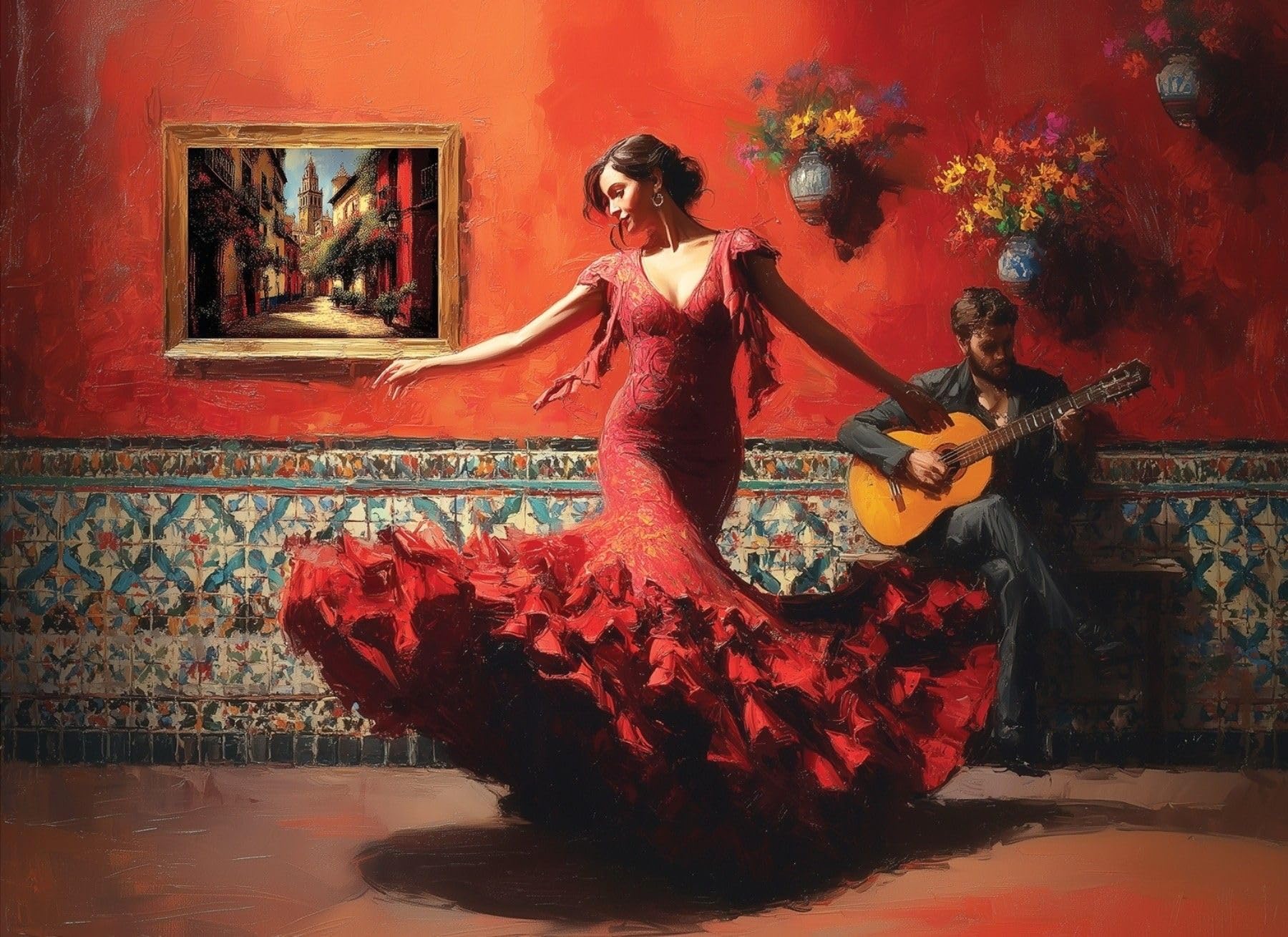 Amazon.com: Anatolian Puzzle -Flamenco, 1000 Piece Puzzle, #1204