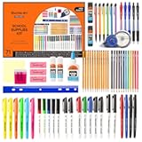 71 Pack School Supplies Kit, Shuttle Art Back to School Supplies for Teachers, Middle High Schools, College School Supplies with Highlighters, Pencils, Gel Pens, Dry Erase Markers, Felt Tip Pens, Glue