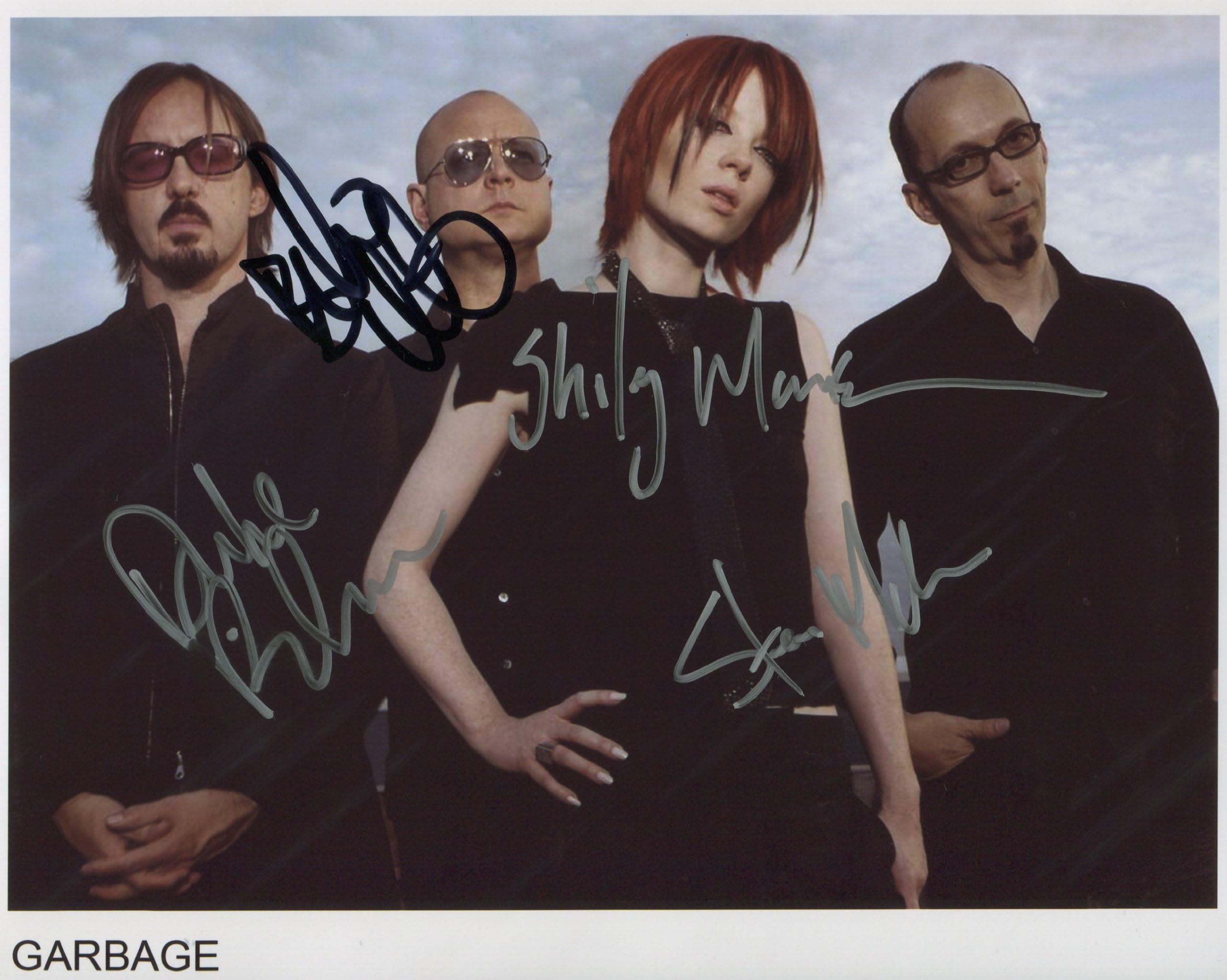 Lifetime Guarantee Garbage Shirley Manson Butch Vig FULLY SIGNED Photo 1st Generation PRINT Ltd 150 + Certificate (1)