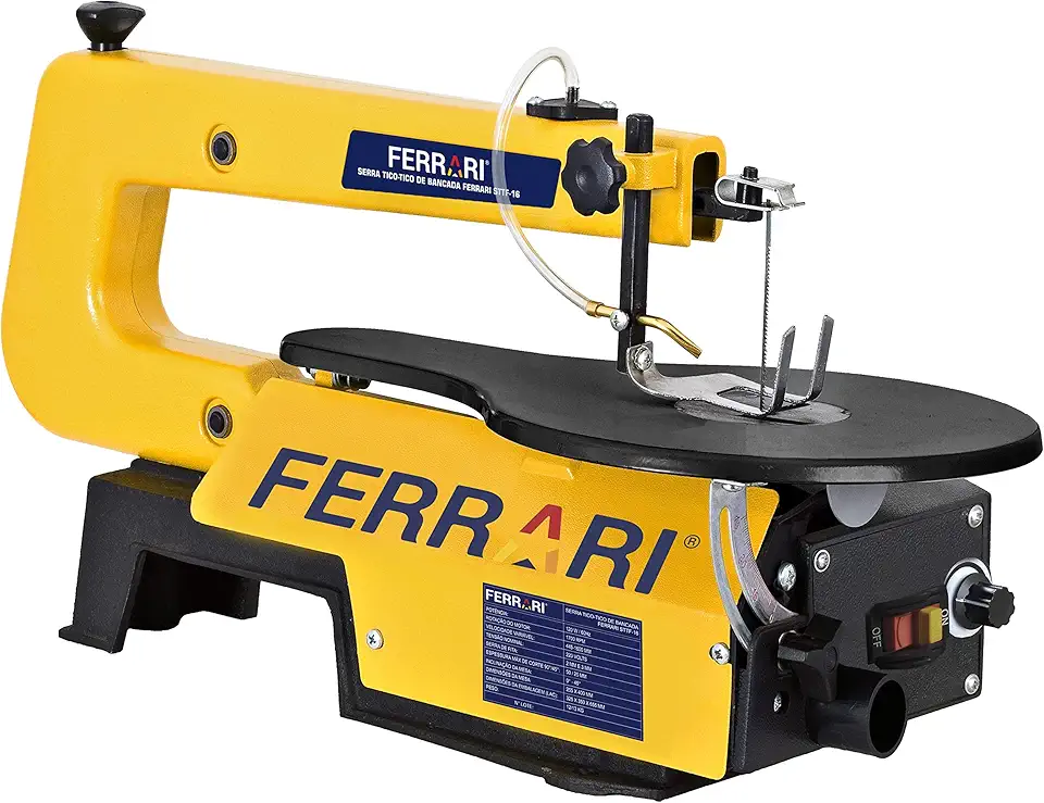 Serra Tico-tico De Bancada Ferrari Sttf-16-220v Ferrari Amarelo
