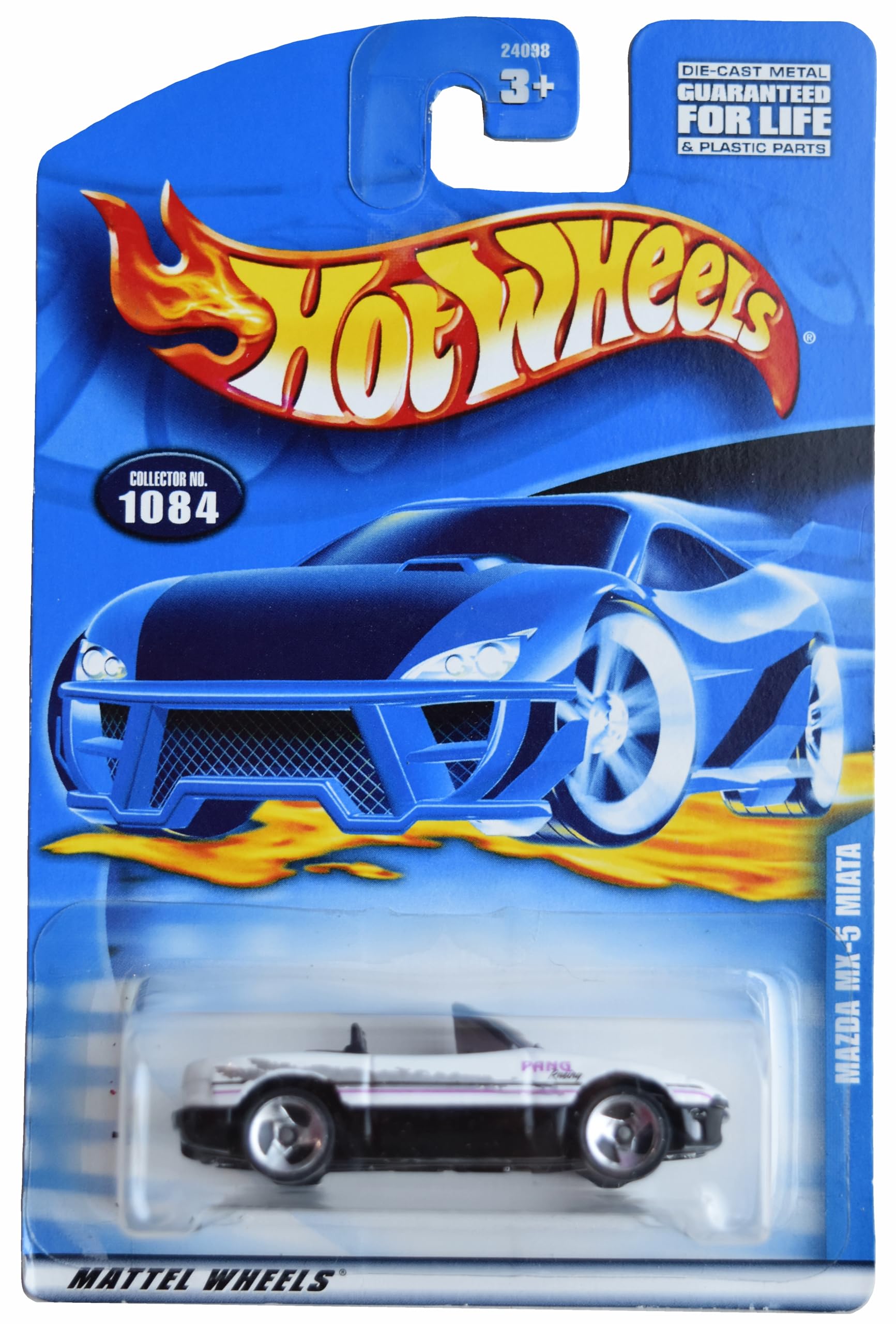 Amazon.com: Hot Wheels Mazda MX 5 Miata, White/Black #1084 : Toys