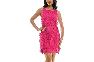 Short Sleeve V-Neck Dress by Nina Leonard