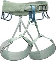Black Diamond Women's Momentum Rock Climbing Harness - Dual Core Construction, Adjustable Waist & Leg Loops, Lightweight Comfort