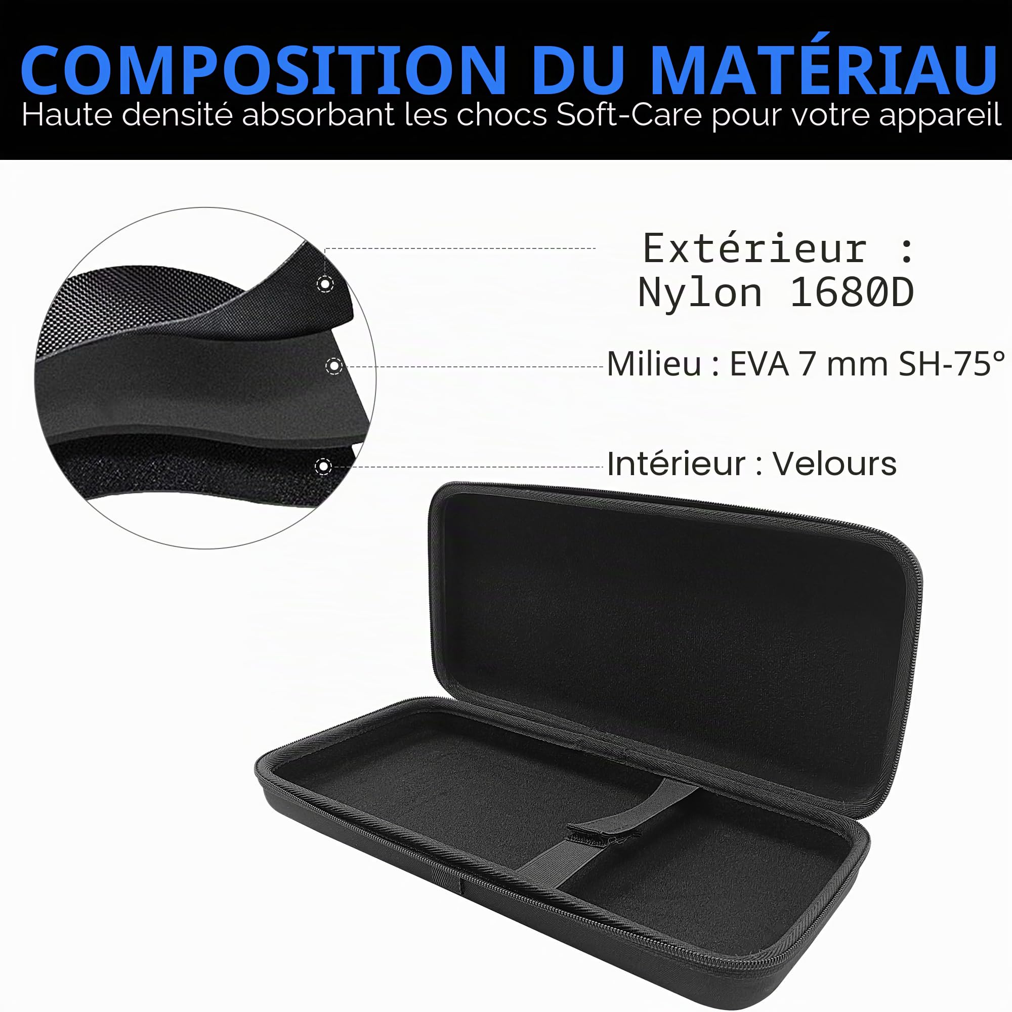 Musiin L'étui Rigide pour contrôleur DJ, Compatible sur Mesure avec Les contrôleurs NI Traktor X1 MK3, F1 et Z1, Offre Une Protection et Un Transport Pratique pour Un Transport sûr et Facile