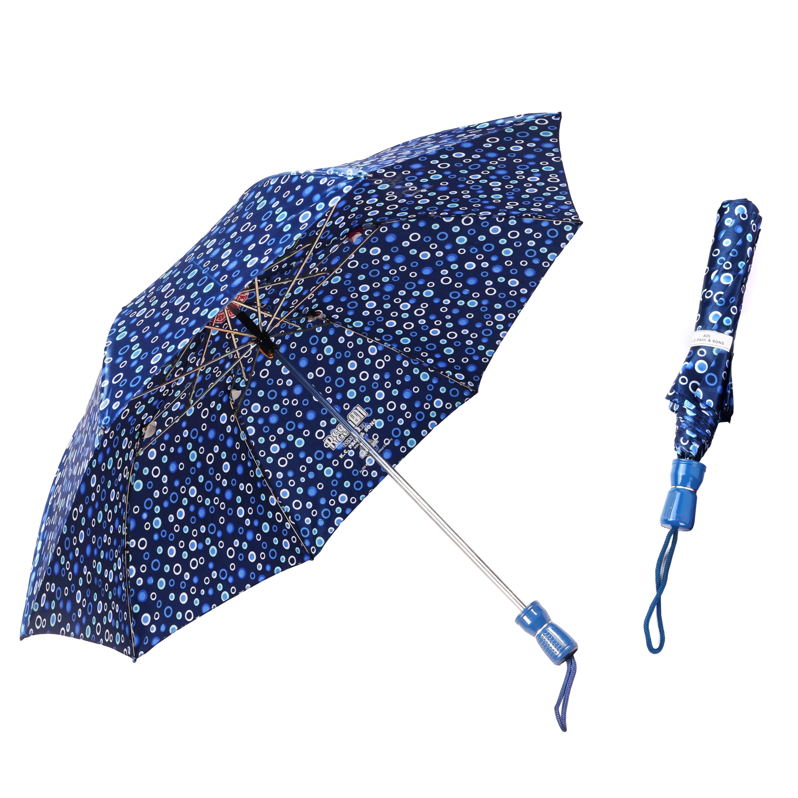 Adi K.C. Paul & Sons Reshmi 2 fold Umbrella for men & women (Multicolor, Manual)