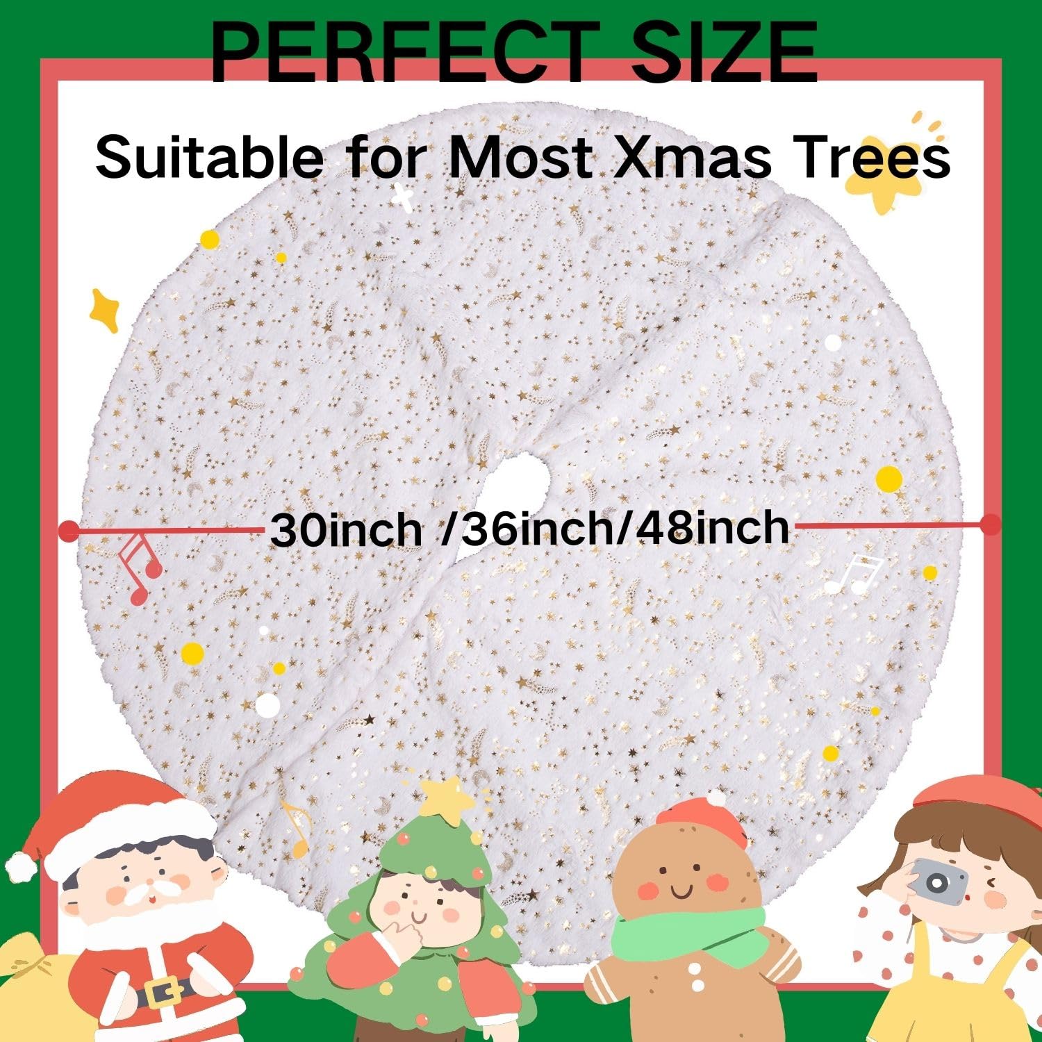Acdoslow Christmas Tree Skirt 30