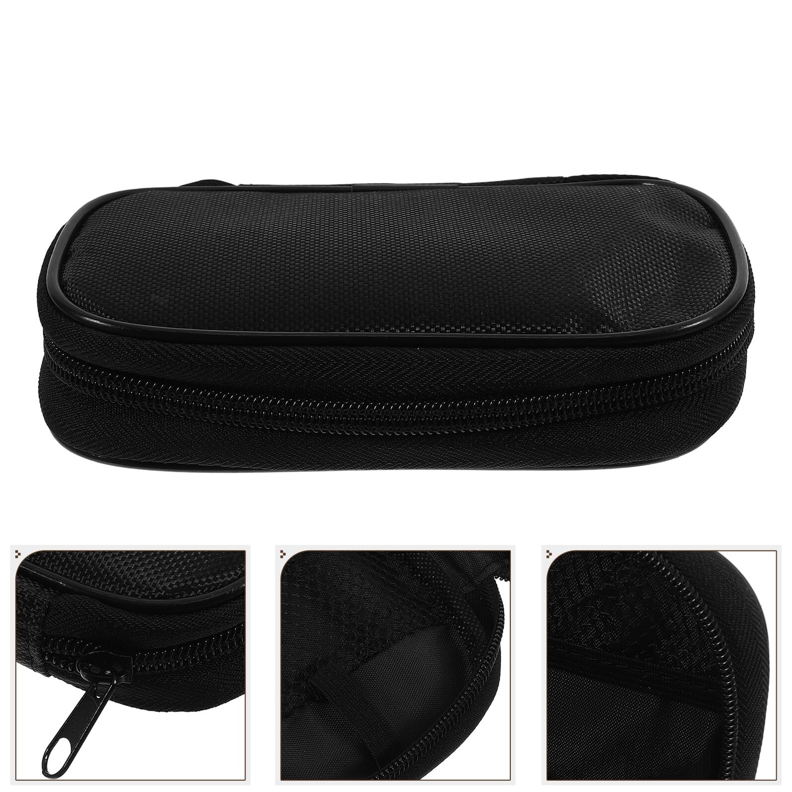 Toyvian Bolsa Portátil para Suministros para Diabéticos en Tela Negra, Organizador Fácil de Llevar Diseño Moderno para Mochila o Bolso