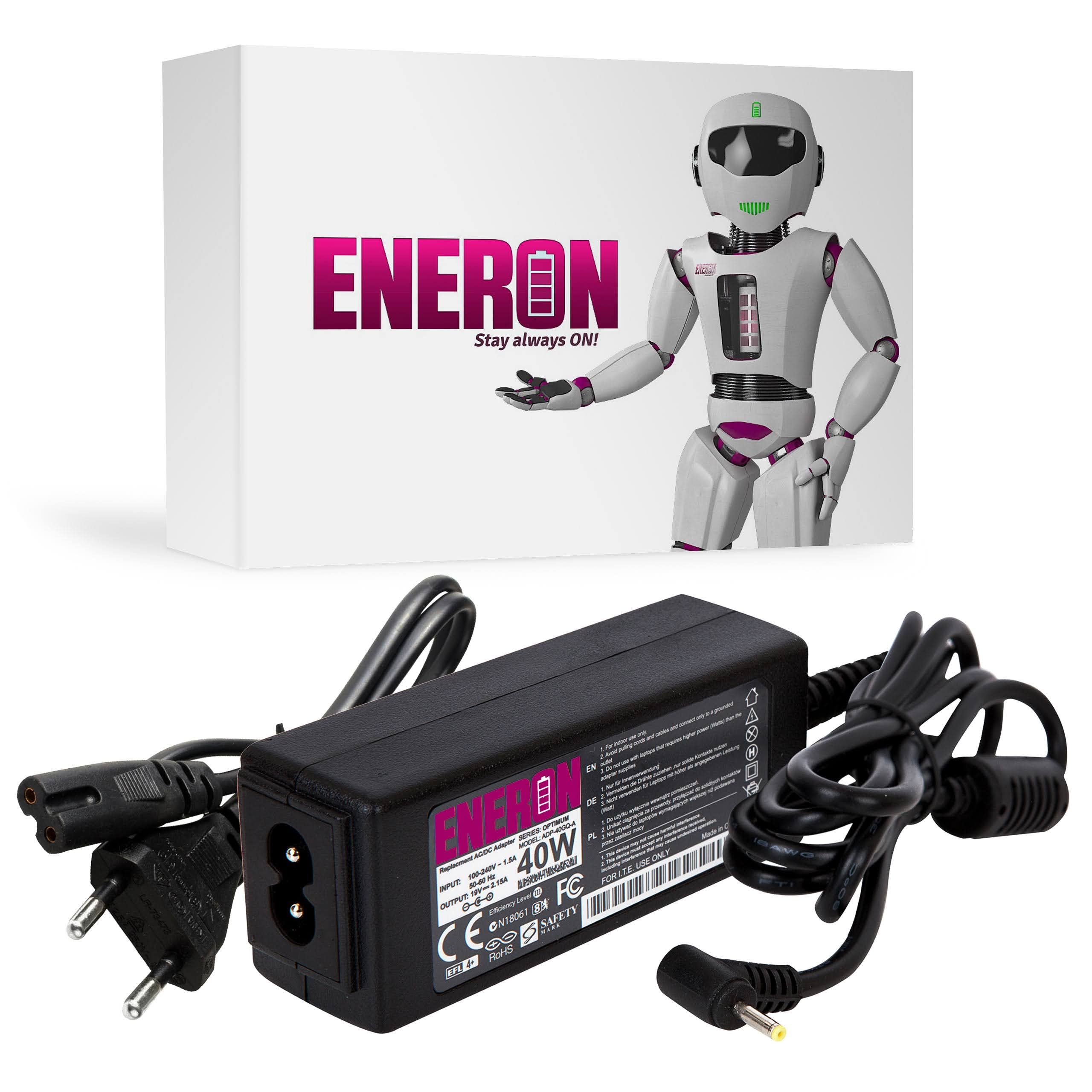 Chargeur Ordinateur Portable Asus Eneron ADP-40GQ-A 40W 19V 2.5A Câble 1.1m Connecteur 2.5 x 0.7 mm - 3