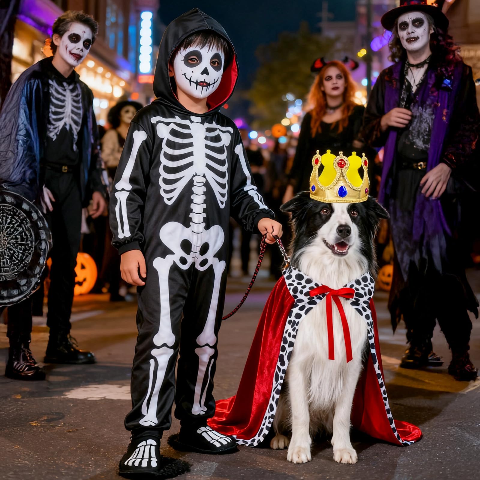 Puluole Halloween Dog Costumes for Large Dogs,Halloween Pet Costumes for Dogs and Cats,King Cape for Dog,Large Dog Costume for Halloweens Pet(M) - Image 3