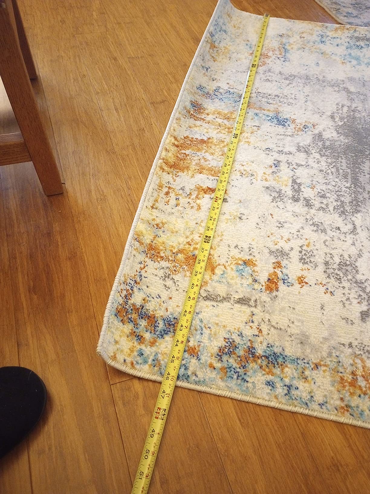 15/mo Finance LUXE WEAVERS Victoria Abstract Light Blue 5x7 Area Rug 9086 Buy Now, Pay Later