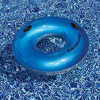 Vista 2 de Flotador De Anillo De Tubo Interior De Piscina Inflable - 48" - Azul