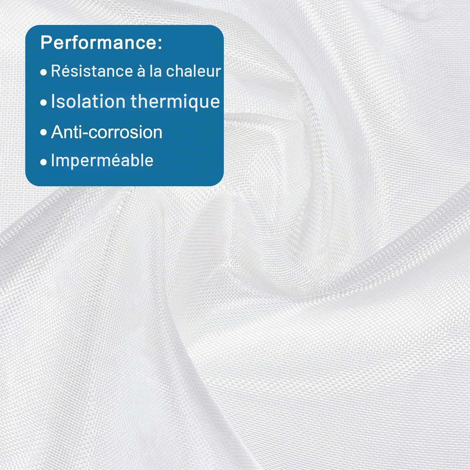 QUARKZMAN Tissu en Fibre de Verre 2 OZ/50G 300cm(3,27 Yards) x1,27m x 0,05mm Tissage Sergé en Verre E, 41,01 Pieds Carrés, Tissu Tissé pour Réparation de Bateaux, Avions Rc, Baignoires