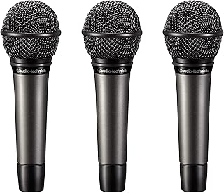 Audio-Technica ATM510PK Dynamic Cardioid Handheld Vocal Microphones (3 Pack)