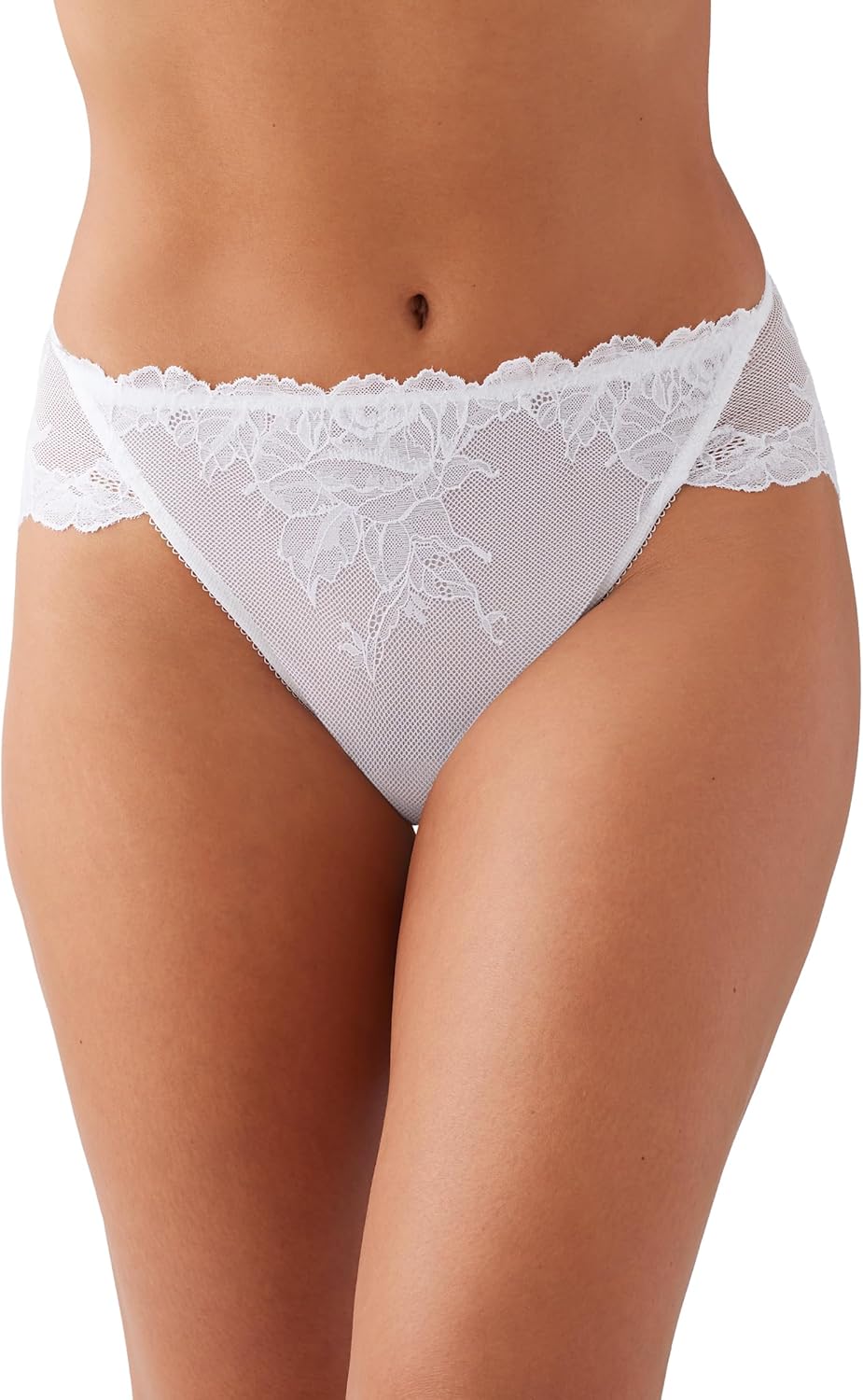 [ワコール] ブリーフ Vivid Attraction Lace Mesh Back Full Coverage Hi-cut B