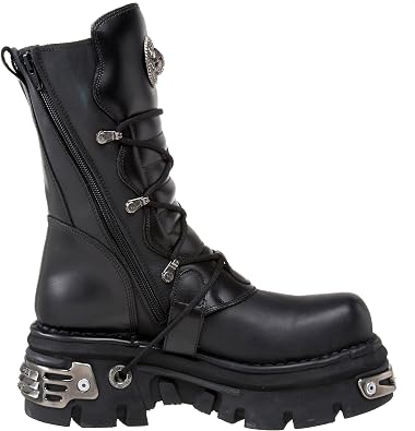 New Rock Nemesis Ankle Boots/Boots Men Black Mid Boots Shoes