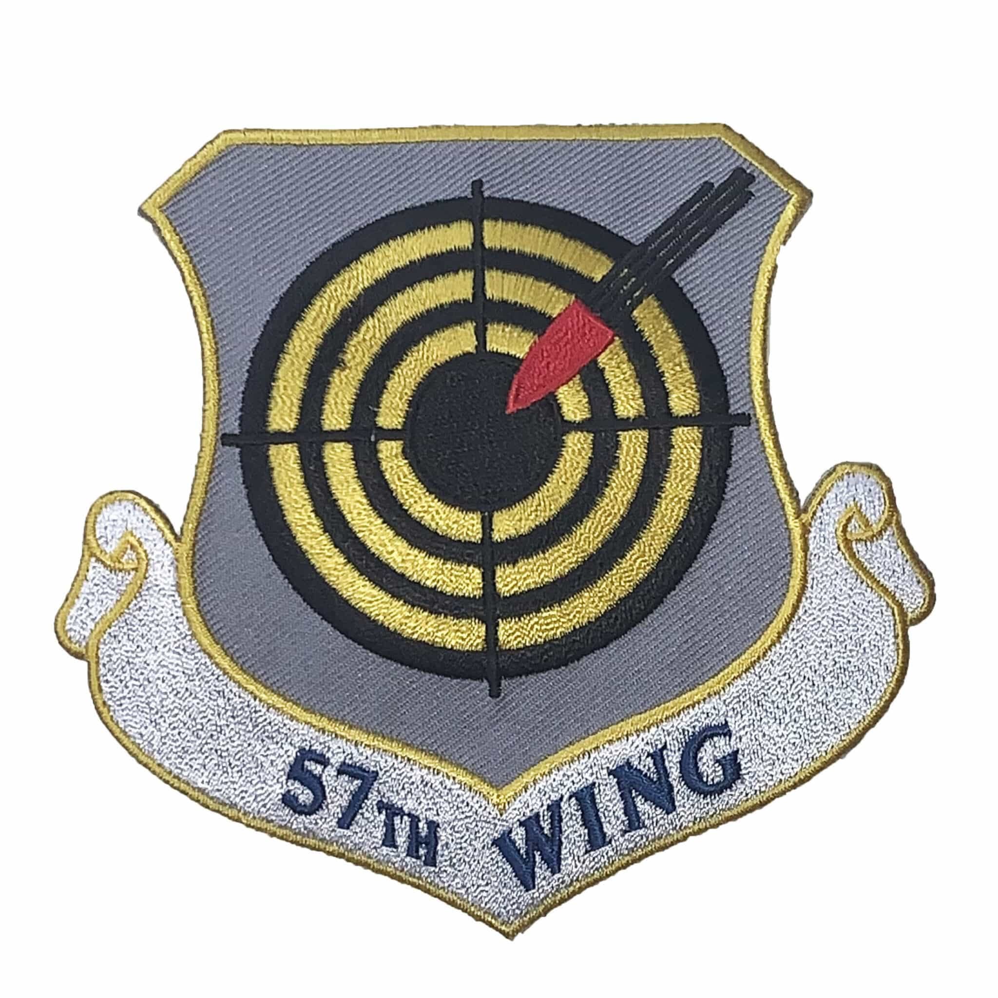 Squadron Nostalgia LLC 57th Wing Patch – Plastic Backing