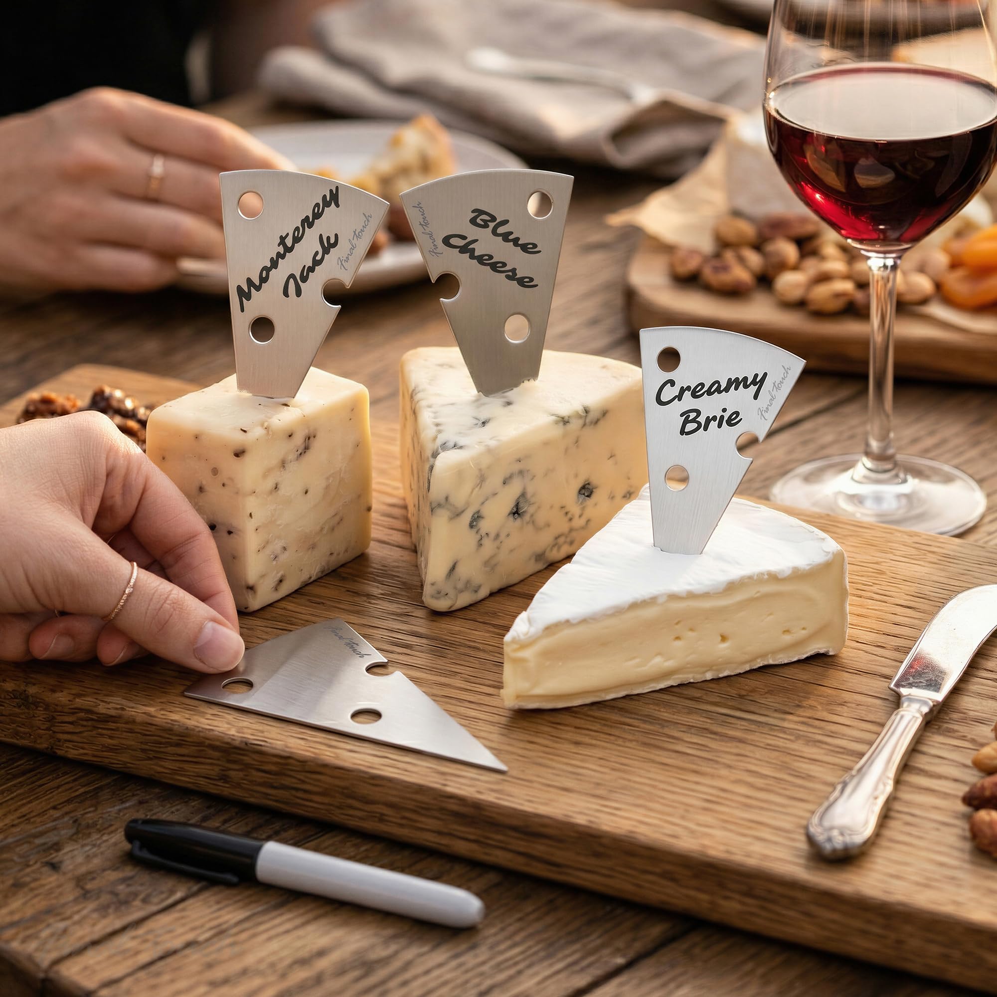 Amazon.com: Final Touch Cheese Marker Set - Stainless Steel