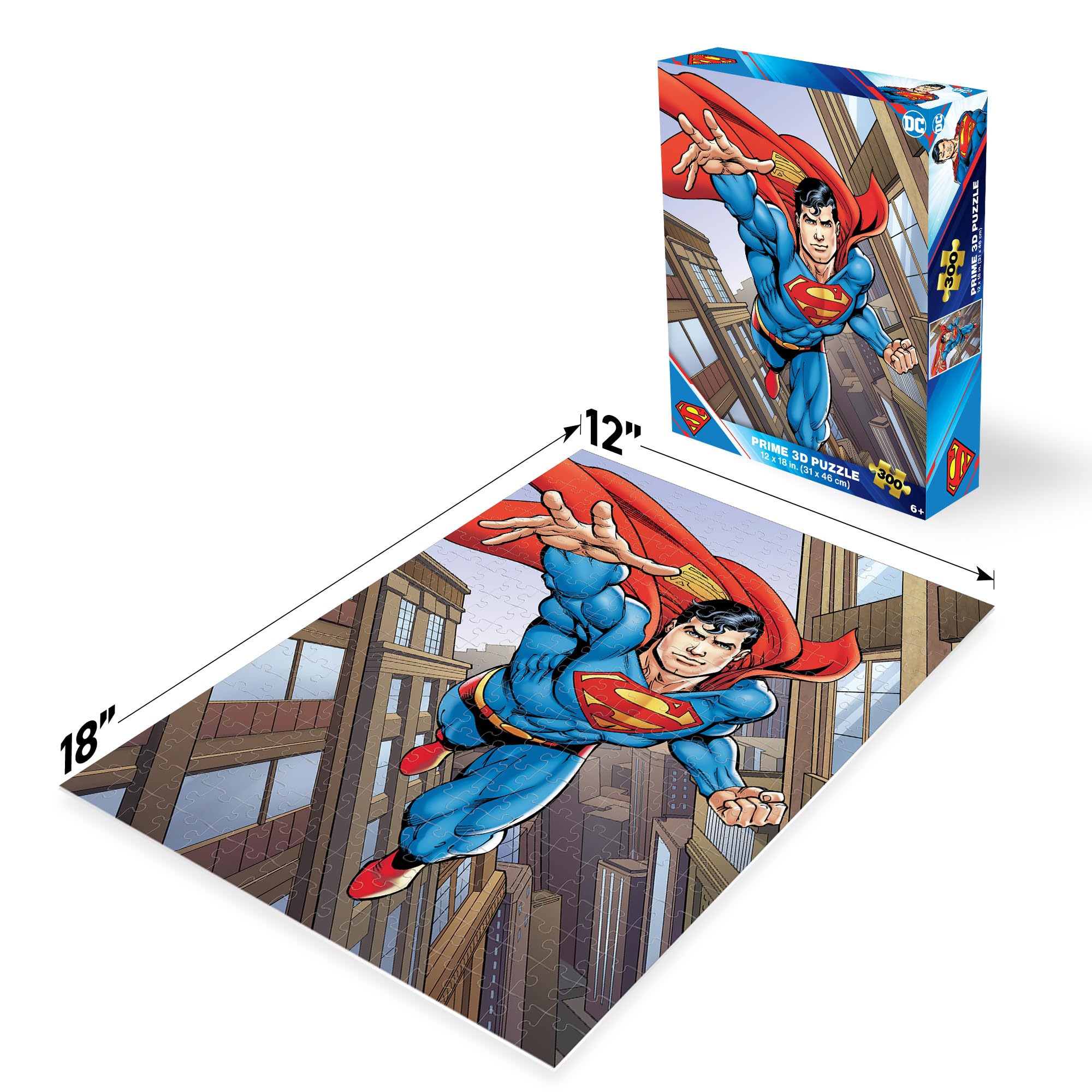 Trefl Puzzle Superman Indestructible De 300 Piezas – Imagen Del Superhéroe De 600x400 Mm, Colores Vivos Y Piezas Adaptadas A Niños De 8 Años En Adelante, Regalo Creativo Para Aficionados A Los Puzzles