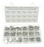 Vista 1 de Kit surtido de tornillos de cabeza plana Phillips de acero inoxidable M2 M2.5 M3 M4 M5 M6 M8 304