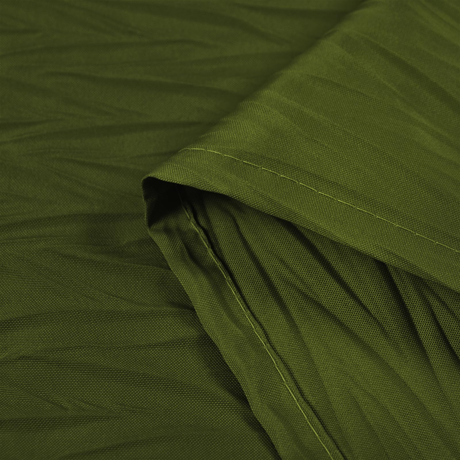 Tititex, Olive Green Crinkle Shower Curtain, Heavy Duty Textured Fabric 156 GSM Luxury Bathroom Decor for Hotel Waterproof - Image 4