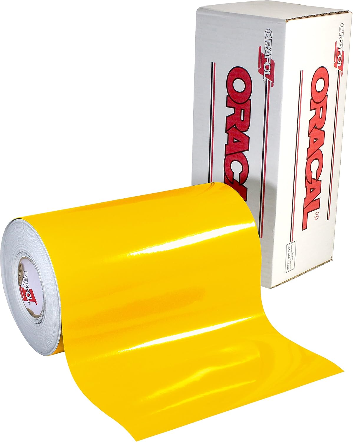 VViViD ORACAL 651 Multi-Colored Vinyl Solvent-Based Adhesive-Backed Calendared Wrap Decals w/Yellow Multi-Purpose Squeegee (12" x 5ft, Yellow)