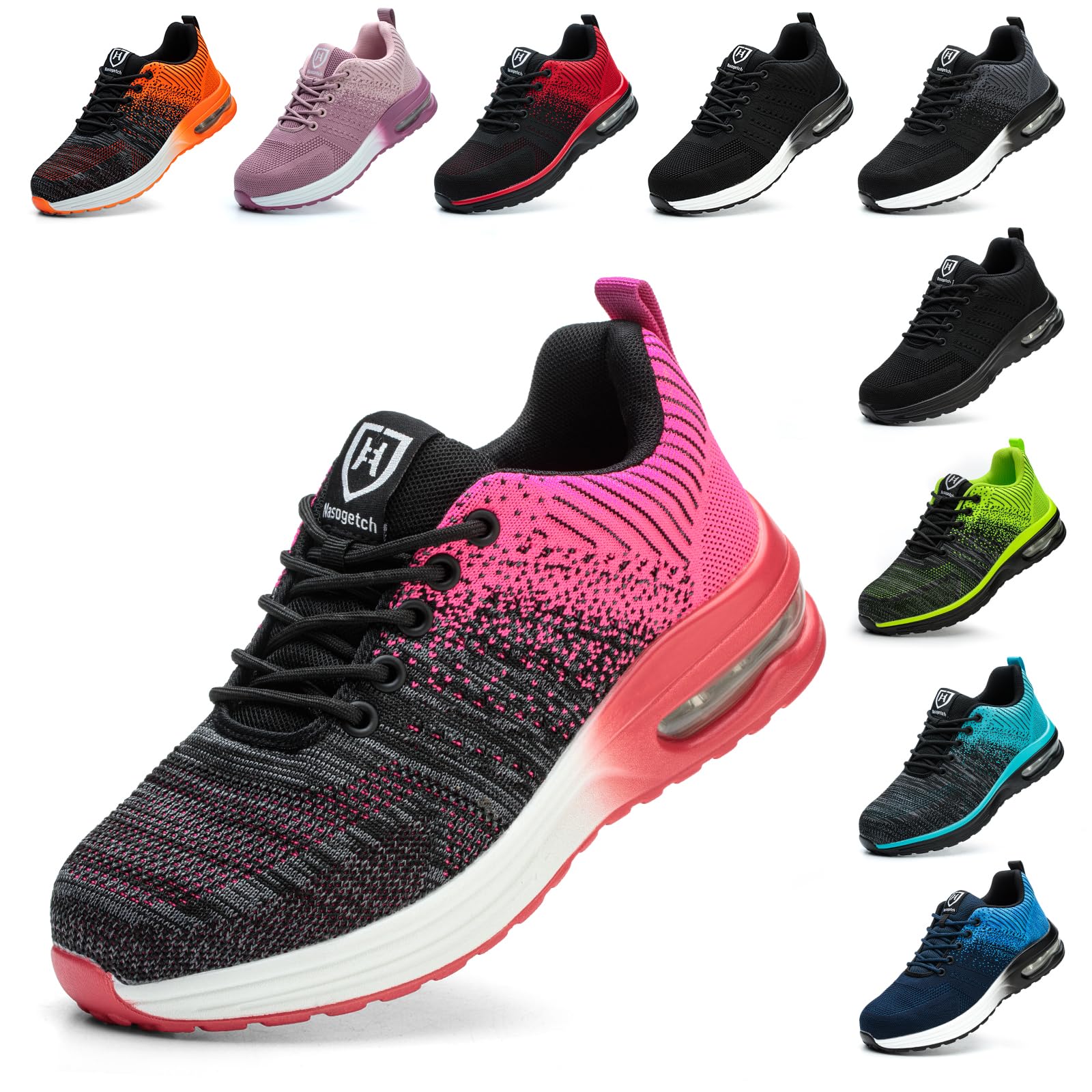 Baofular Scarpe Antinfortunistiche Uomo Donna Leggere Scarpe da Lavoro Comode Scarpe Sicurezza Antiscivolo Traspiranti