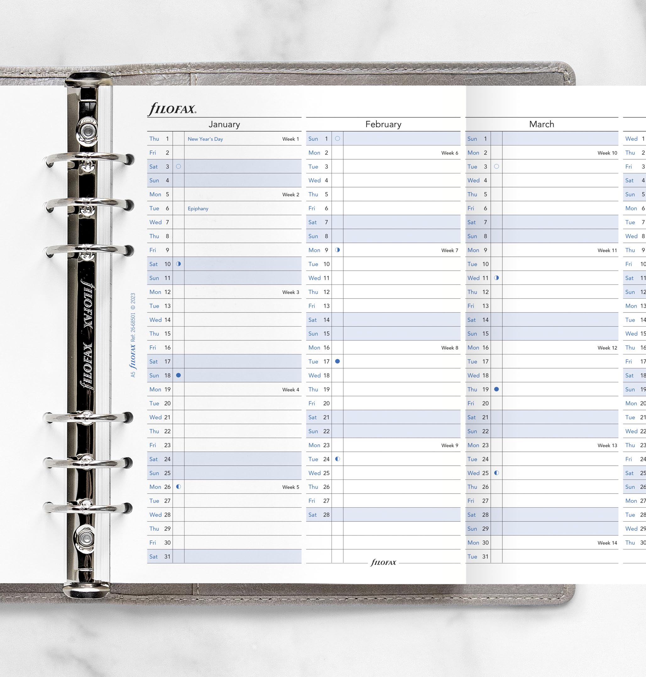 Filofax Agenda A5 2024 Horizontal 24-68506