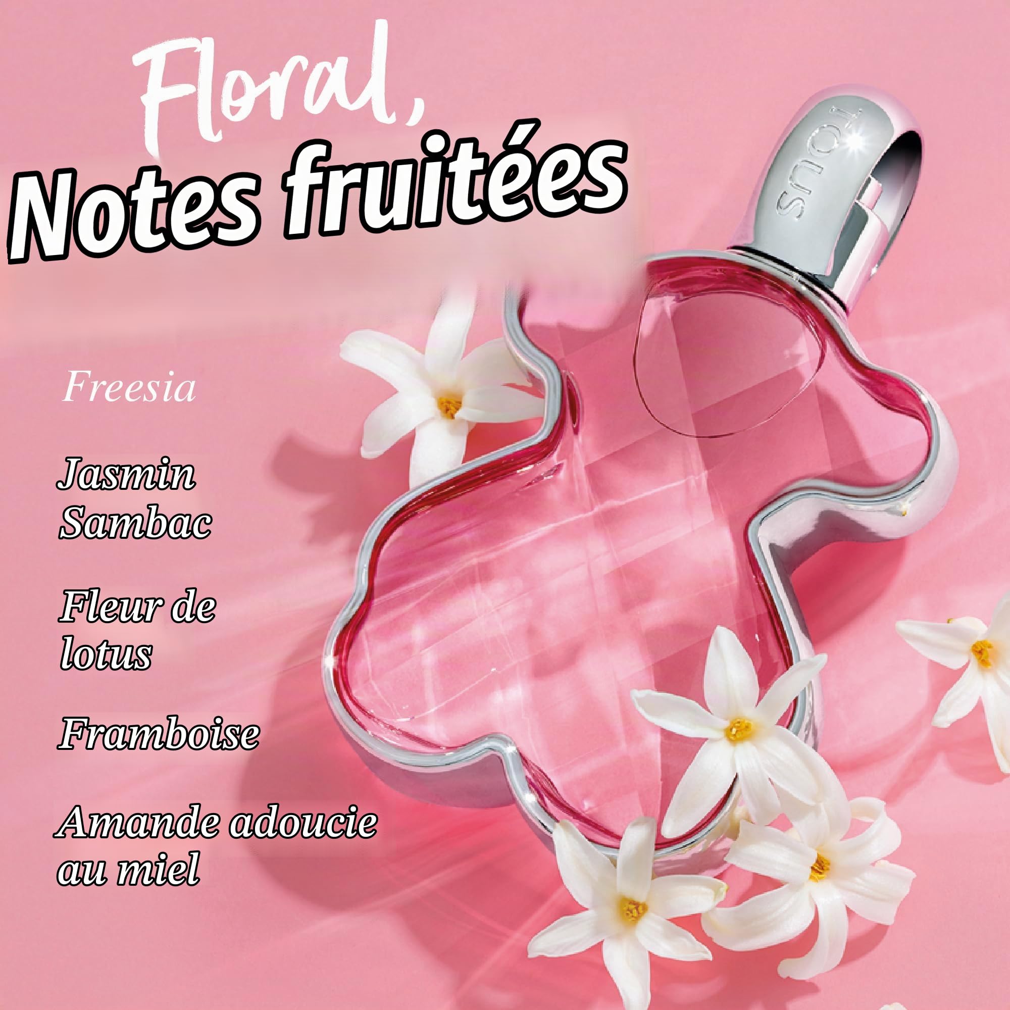 Tous LoveMe, Eau de Parfum pour Femme, Senteur Florale et Fruitée, 90 ml avec Vaporisateur