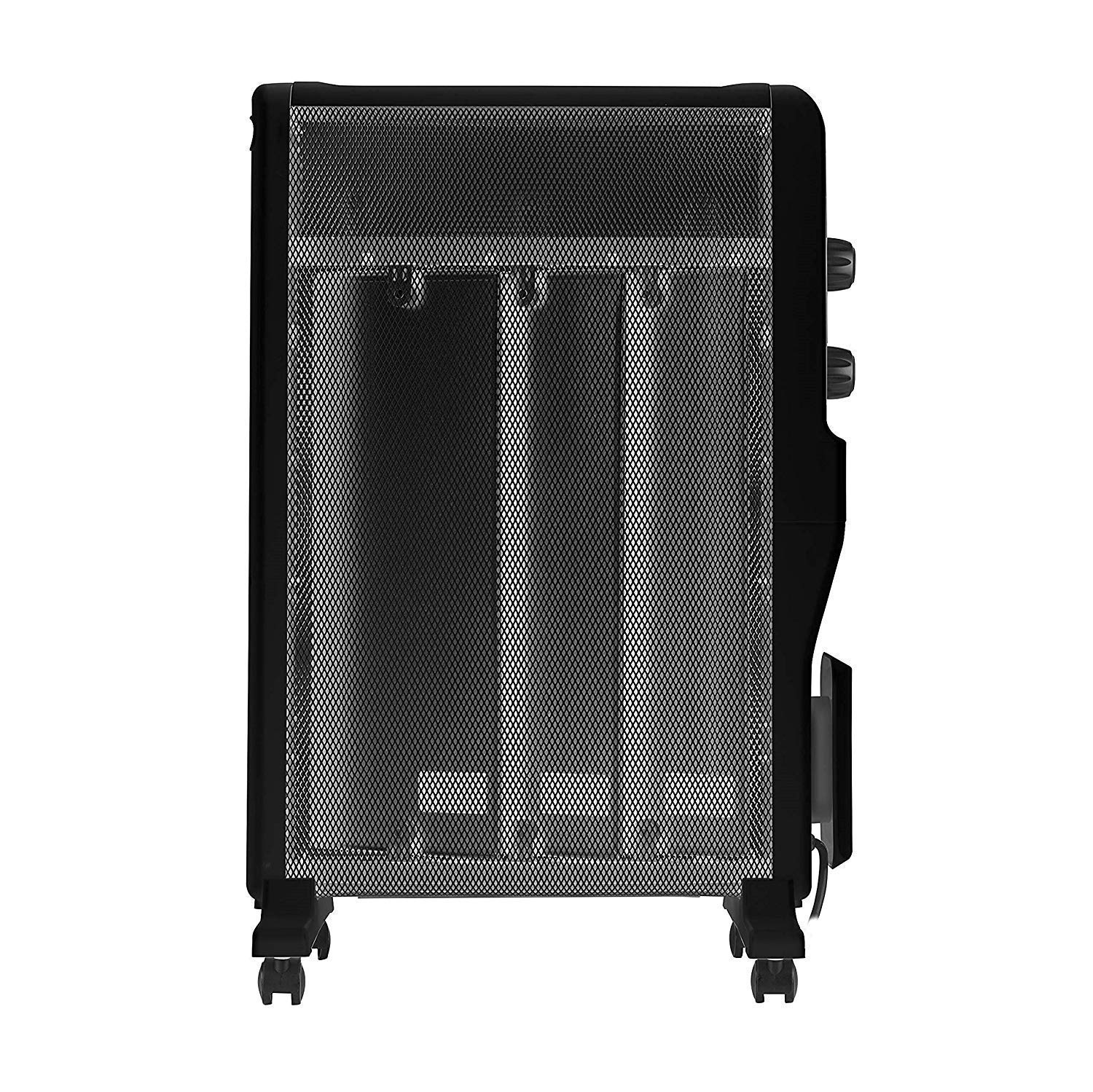 Warmlite WL43009 Portable Electric Oil Free Mica Radiator with Adjustable  Thermostat, Overheat and Anti Frost Protection, 2 Heat Settings 1000-1500  W, Black : Amazon.co.uk: Home u0026 Kitchen