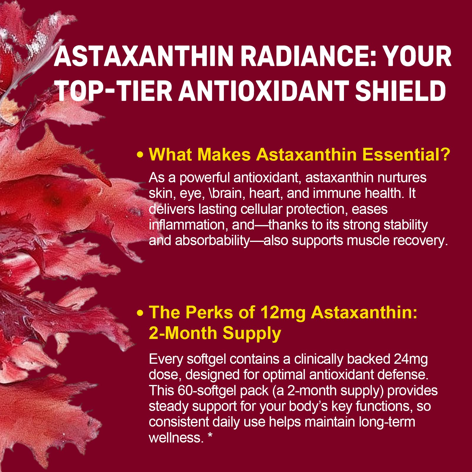 Astaxanthin 24mg with MCT Oil, 60 Softgels 2-Month Supply — Amazon image 5