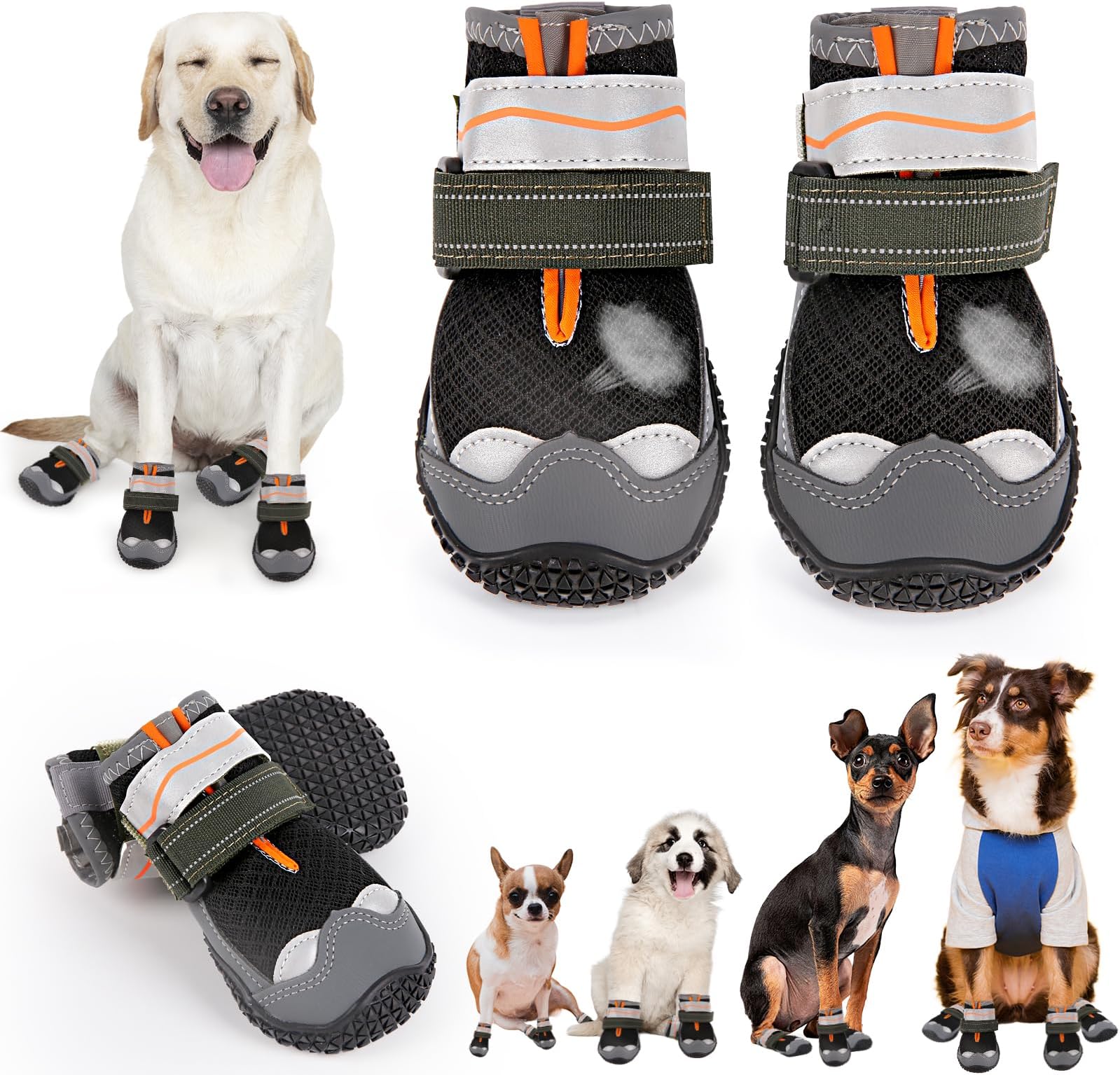 Dog Boots for All Seasons: Waterproof, Anti-Slip Paw Protectors