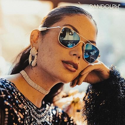 Amazon | Randolph Eyewear Aviator サングラス 男女兼用 – 非
