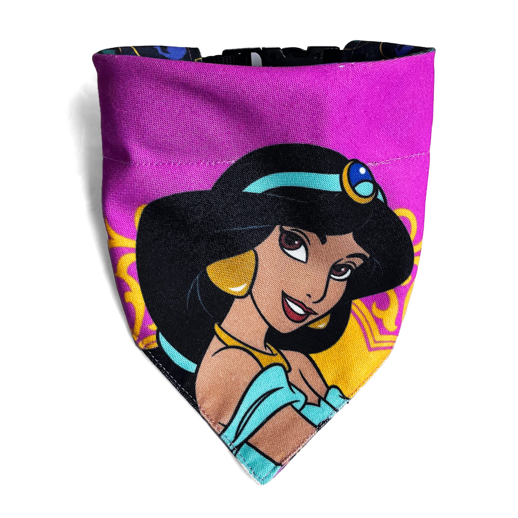 TDIT X Disney Aladdin Dog Reversible Bandana/Scarf with Adjustable/Removable Nylon Dog Collar (Jasmine, XL) (B0BHZDMP6P) Amazon Price History, Amazon Price Tracker