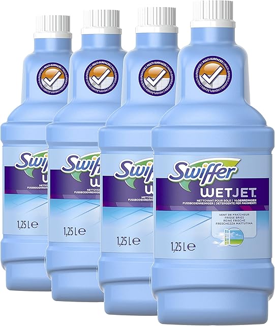 Swiffer Wetjet Środek do Podłóg, 4 x 1.25 l