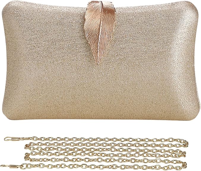 CORIOS Dames Avondtas Glitter Pailletten Clutch Charmante Handtas Bruids Bruiloft Portemonnee Elegante Glitter Schoudertas voor Bruiloft Cocktail Prom Banket Feest Goud