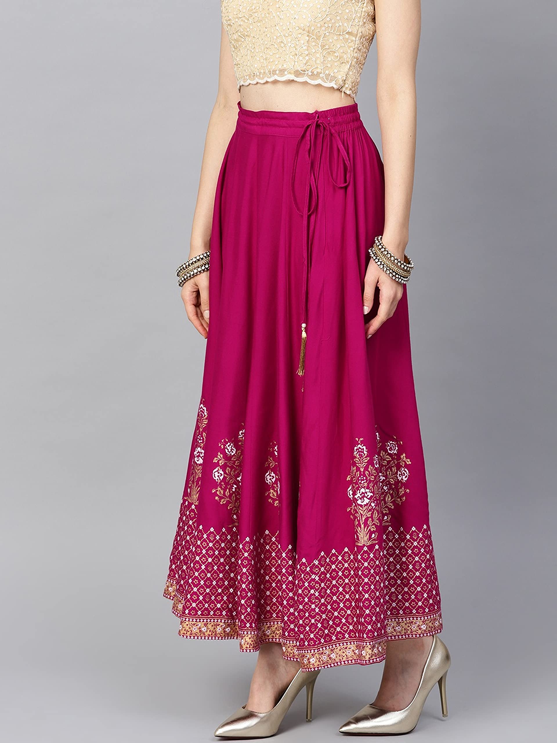 Gonne da donna lunghezza midi fluttuante altalena svasata plissettata alta vita elastica casual floreale a pois stampato lungo maxi gonna