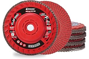 Ezarc Metal Master Flap Disc 40 Grit, 4-1/2" x 7/8" Ceramic Grain Flap Sanding Disc
